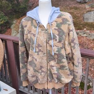 ODDI Camouflage Sherpa Hoodie